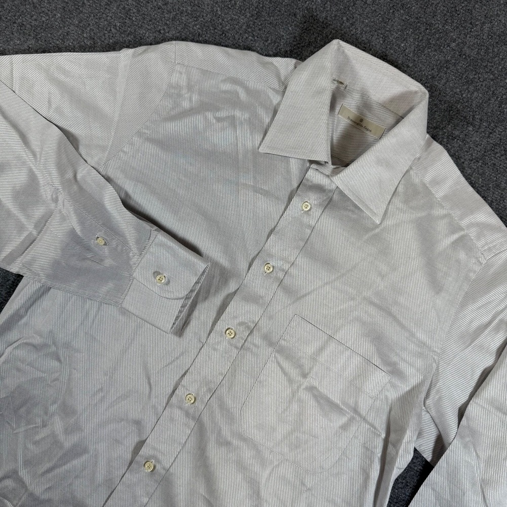 Ermenegildo Zegna Dress Shirt Men 41/16 White Formal Business Designer Button Up
